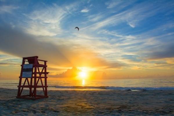 Lifeguard Chair lifeguard chair on beach