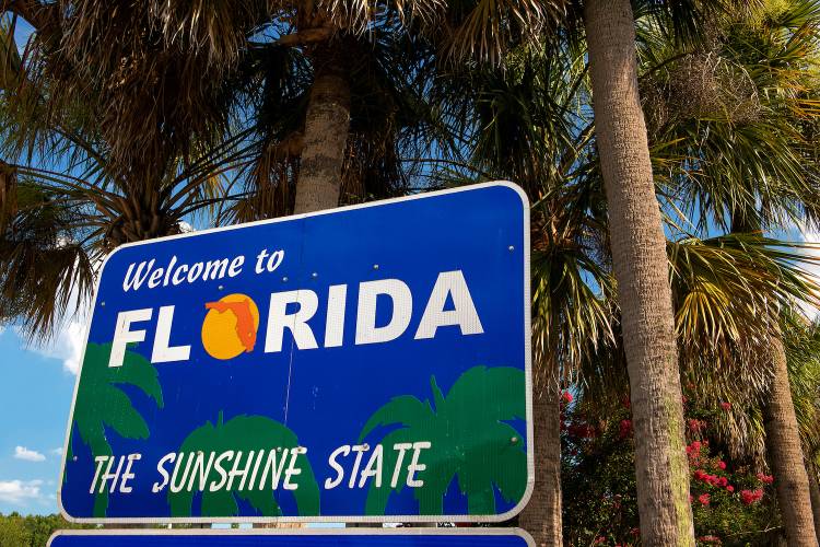 Welcome to Florida sign